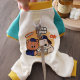 Puppy clothes four-legged traction sweatshirt Bichon Frize Yorkshire winter warm and anti-shedding home clothes pet winter clothes