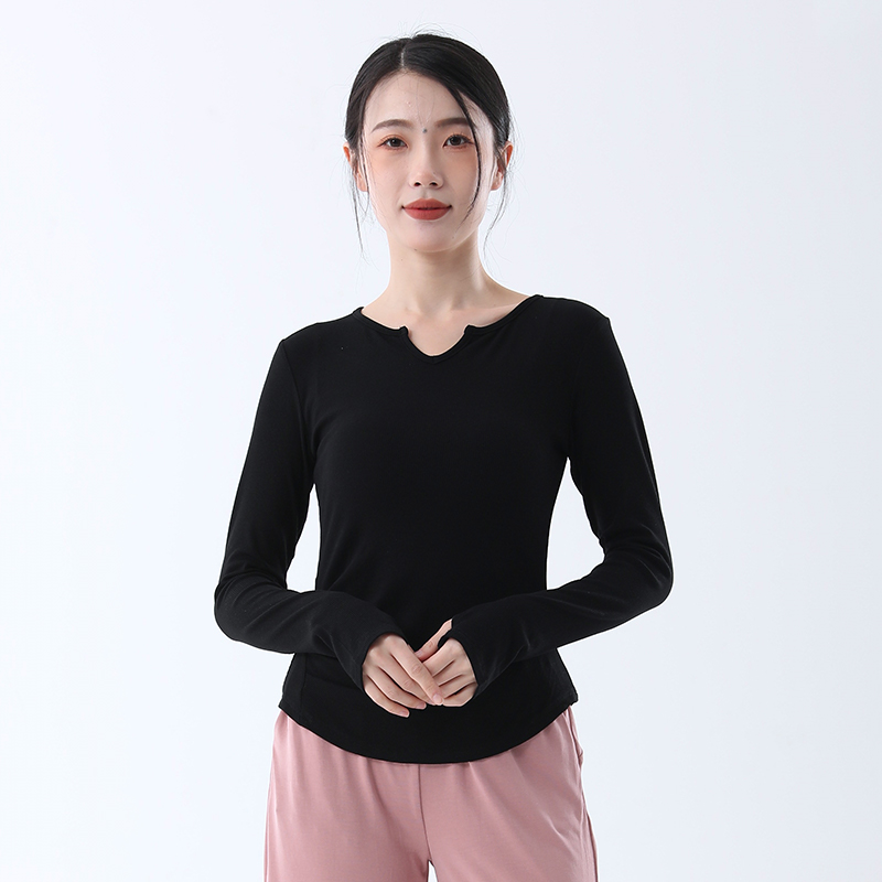 北舞长袖瑜伽服上衣女速干运动t恤跑步健身专业训练2023新款夏 - 图2