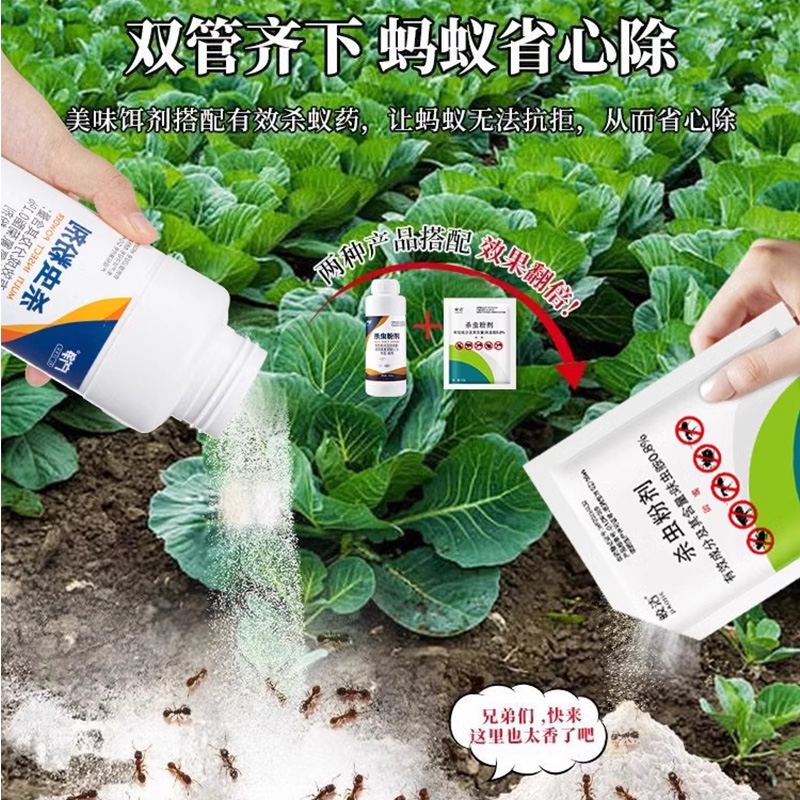 户外室外土壤家用蚂蚁药非全窝一锅杀蚂蚁菜地用农用灭红火蚁药端 - 图1
