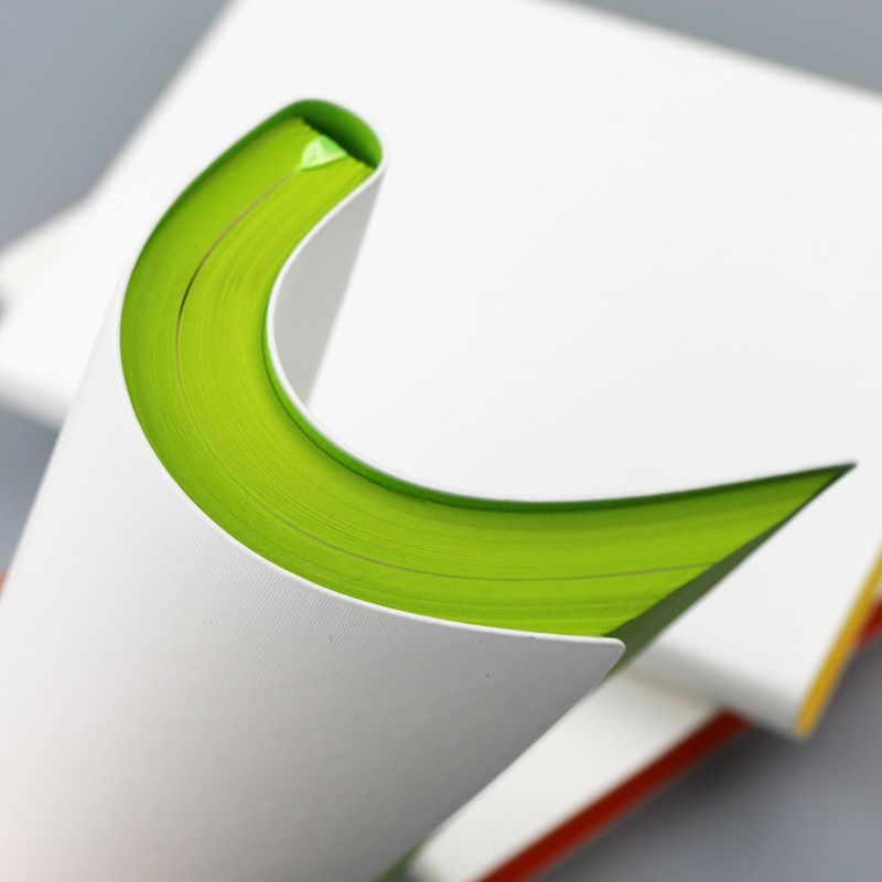 商务会议简约记事本a5笔记本定制logo白色本子横线本pu皮面手账本 - 图2