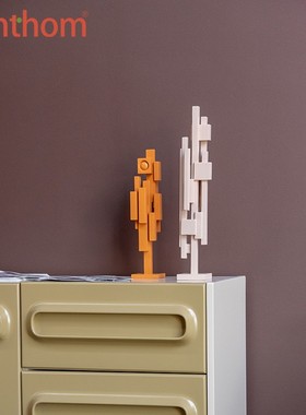 HKliving Skyline天际线天空之城柚木野兽派风格雕塑软装摆件