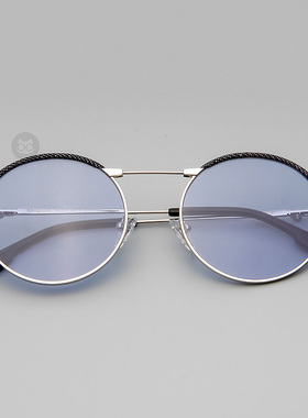 Evisu太阳镜圆形个性牛仔边