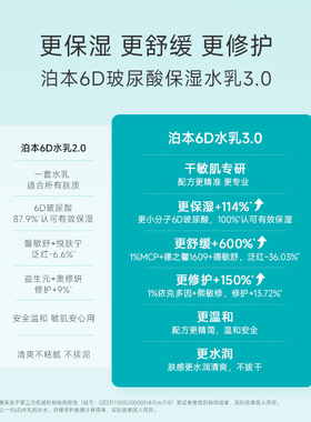 三代泊本水乳玻尿酸水乳套装洁面
