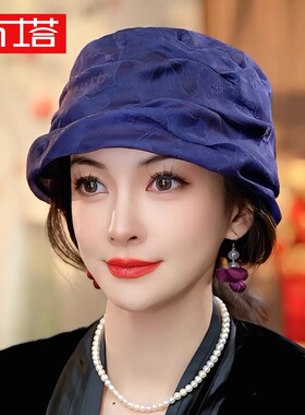 布塔渔夫帽逛街优雅女夏季