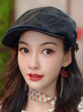 布塔秋冬季前进帽女士鸭舌帽时尚百搭贝雷帽老爹帽显脸小四季戴