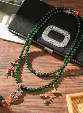 布塔女秋冬毛衣链优雅