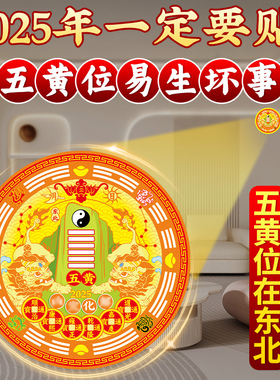 2025年方位解决五黄位贴五帝钱贴
