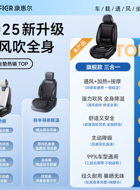 全身多功能车用加热通风按摩靠垫