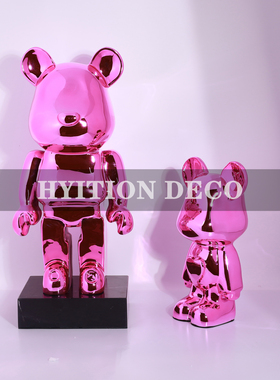 现代暴力熊摆件客厅电视柜摆设