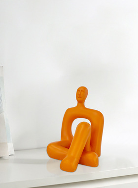 简约现代风白色抽象人像软装饰品