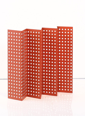 折叠镂空金属网片售楼处屏风摆件