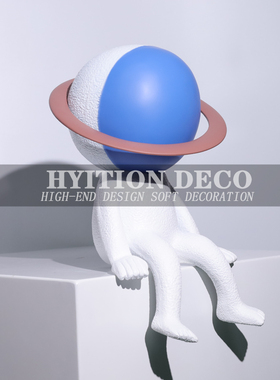 树脂装饰现代儿童房宇航员