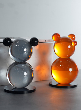 现在轻奢风样板电视柜米老鼠摆件