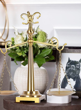 金属装饰北欧办公室天平秤