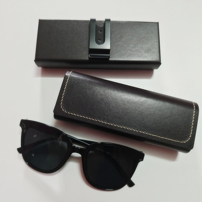 眼镜盒男背夹式抗压便携挂腰墨镜盒外出穿皮带眼镜收纳铁皮盒镜盒,淘宝优惠券,粉丝福利购,淘宝优惠卷