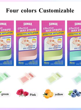 Double-Sided Hair Removal Wax Strips for Quick Epilation