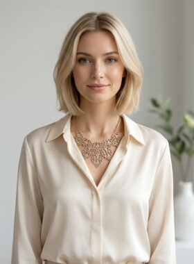 URCHOICEI.N.C原单金色蕾丝链