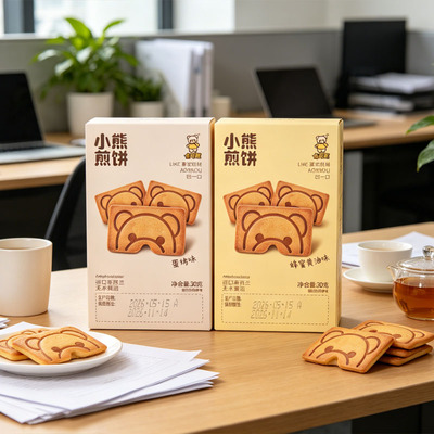 卡宾熊30g*6盒小熊煎饼饼干