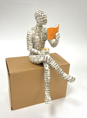 树脂摆件文艺风书架装饰