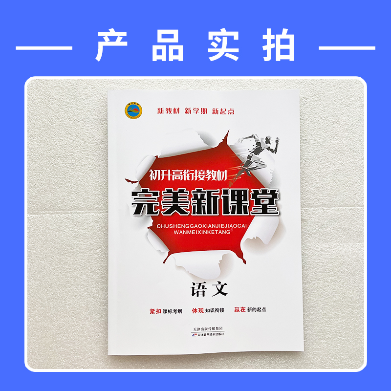 正版2022新版初升高衔接教程 完美新课堂语文 新课标通用版 高一新生初中升高中衔接语文辅导书 高一年级预科班复习预习资料书 - 图1