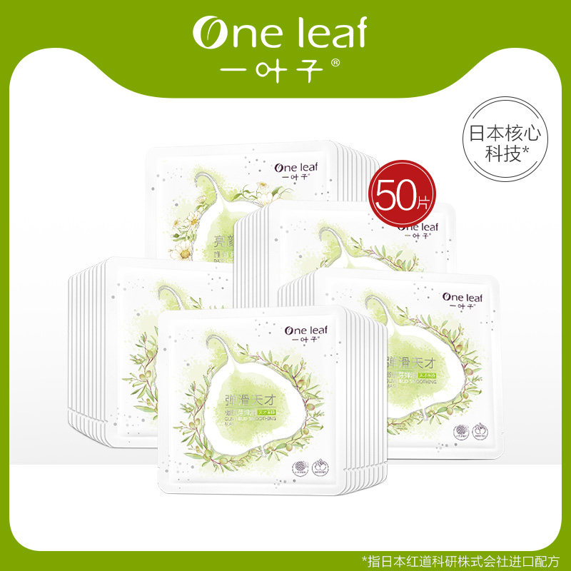 一叶子面膜套装补水收缩毛孔清洁女 一叶子巧美妮面部护理套装