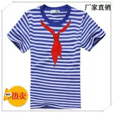 Хлопковая футболка подходит для мужчин и женщин, военно-морская парная одежда для влюбленных, короткий рукав, с рукавом, делается под заказ