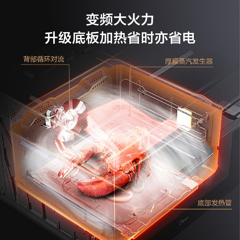 美的嵌入式一体机智能电蒸箱电烤箱 美的合美永顺嵌入式电蒸箱