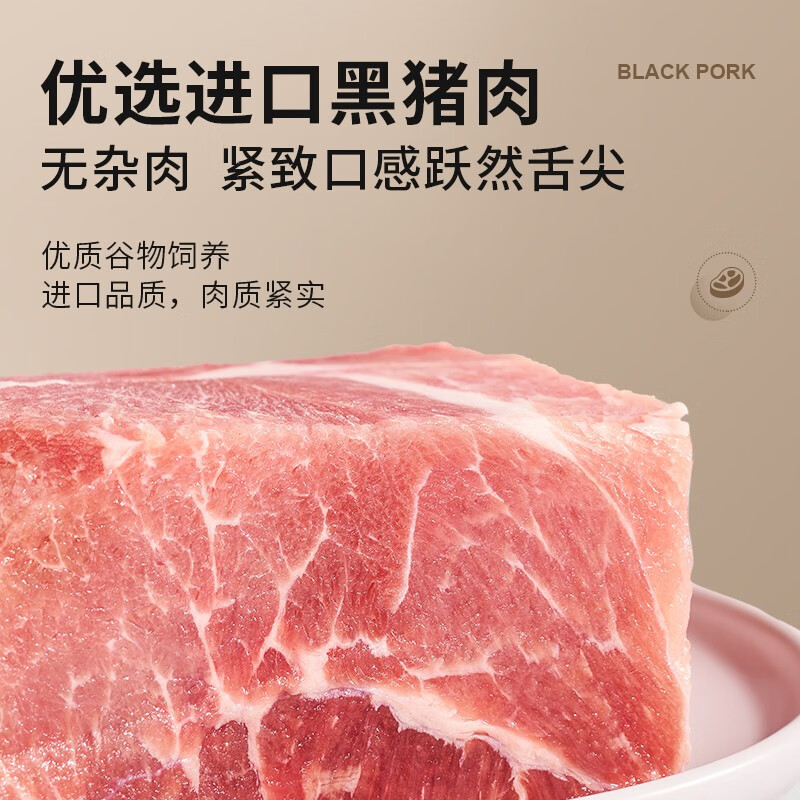 家味康黑猪肉午餐肉单独包装三明治专用火腿肠午餐肉户外食品200g - 图1