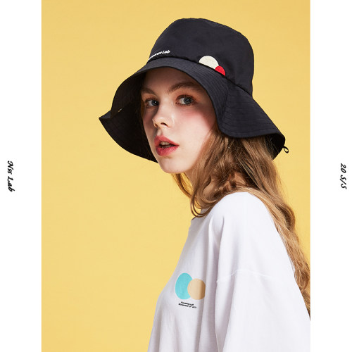NSS LAB 2019 A/W 原创国潮 宽檐圆形印花渔夫帽盆帽 情侣款帽子 - 图0