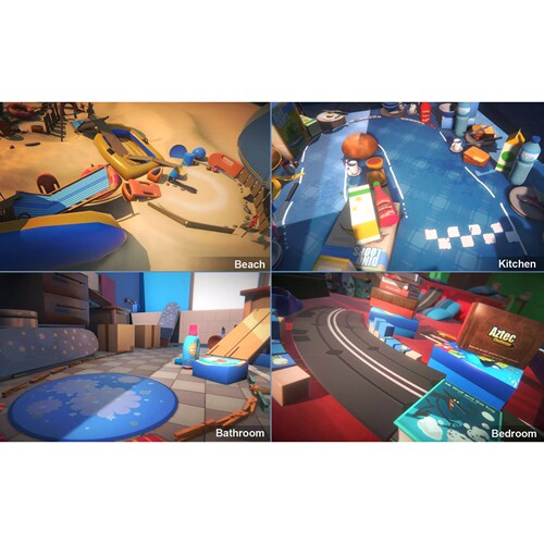 unity3D微观卡通玩具缩小环境赛道3D模型场景素材包Minicar Race-图1