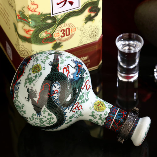 【特级白酒】北京牛栏山二锅头53度6瓶装青龙珍品三十清香型送礼 - 图1
