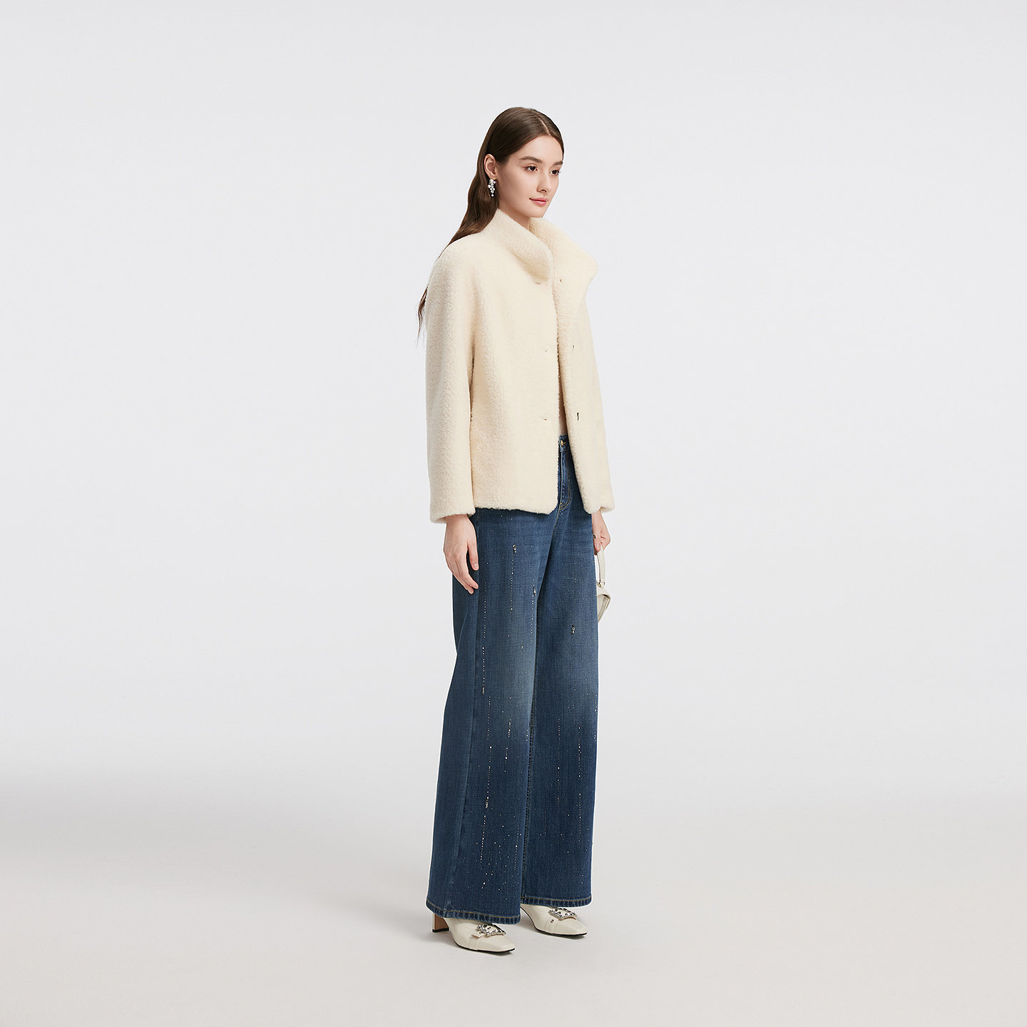 【羊毛】La Koradior拉珂蒂减龄秋冬新款气质立领通勤短款外套女,淘宝优惠券,粉丝福利购,淘宝优惠卷