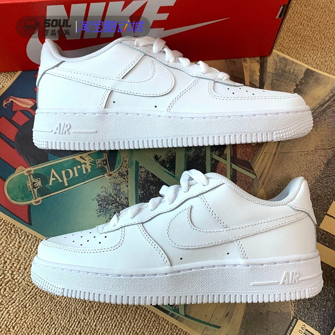 Nike耐克 Air Force 1 Low 07 空军一号板鞋男女纯白黑小麦CW2288