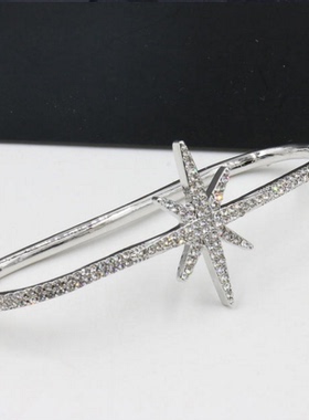 日韩定制a*m同款掌心手掌环锆石