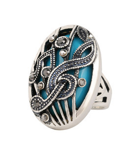 雕花宝石潮流玛瑙时尚情侣戒扳指