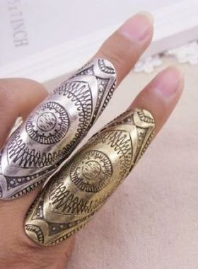 朋克风金属关节戒指欧美