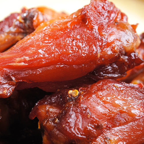 阿满碳烤小鸡腿麻辣鸡翅根真空包装鸡肉休闲食品零食小吃特产 - 图2