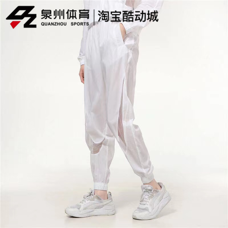 Nike耐克Sportswear女子网眼LOGO运动休闲梭织长裤CZ8287-010-100 - 图2