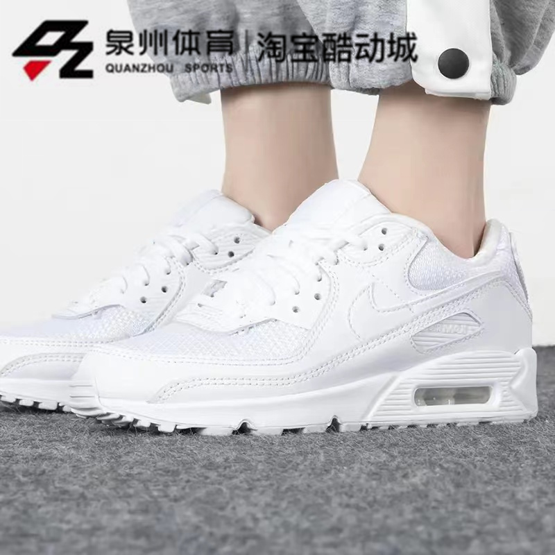 NIKE/耐克AIR MAX 90女子运动舒适透气气垫耐磨休闲鞋DH0569-100-图2