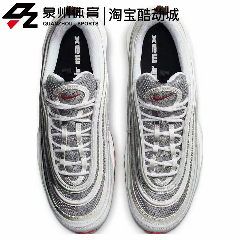 Nike/耐克男子AIR MAX 97复古休闲运动透气缓震跑步鞋 DM0027-100-图0