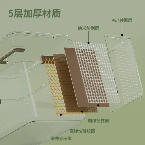 Прозрачный ящик для хранения, игра с едой, акриловая игрушка, портативная вместительная и большая коробка для авто