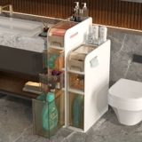 Крайня для хранения в ванной комнате для хранения туалета для хранения ванной комнаты небольшие тележки для хранения рамы приземления зазор