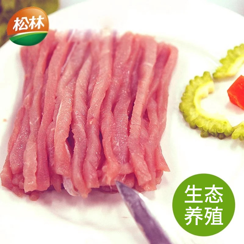 【松林】冷鲜肉新鲜田园富硒猪肉精肉丝400克/盒田园富硒鲜猪肉,淘宝优惠券,粉丝福利购,淘宝优惠卷