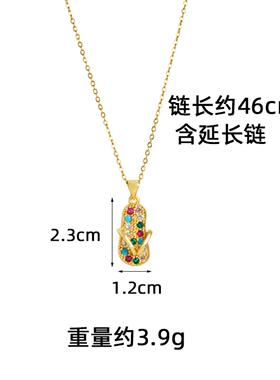 越南沙金人字拖耳饰女款