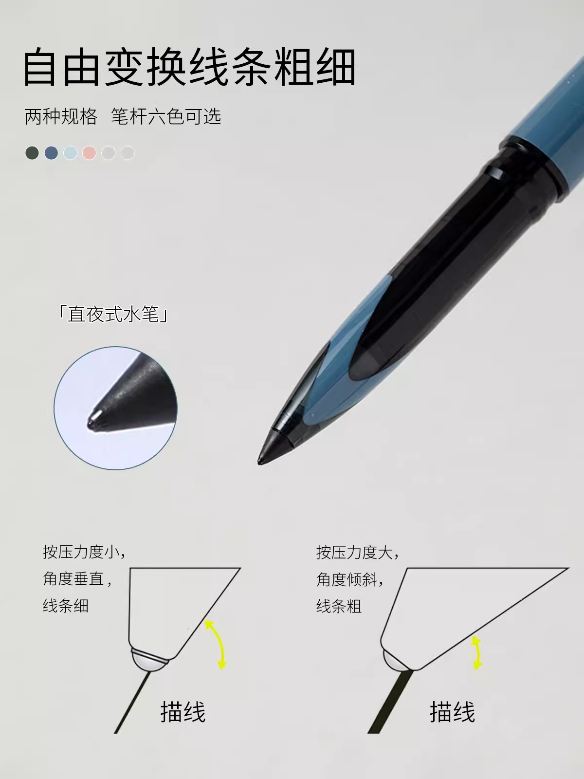 日本uni三菱黑科技笔UBA-188C复古金字限定签字笔直液式水笔自由控墨走珠笔清新简约商务办公中性笔0.5mm顺滑 - 图2