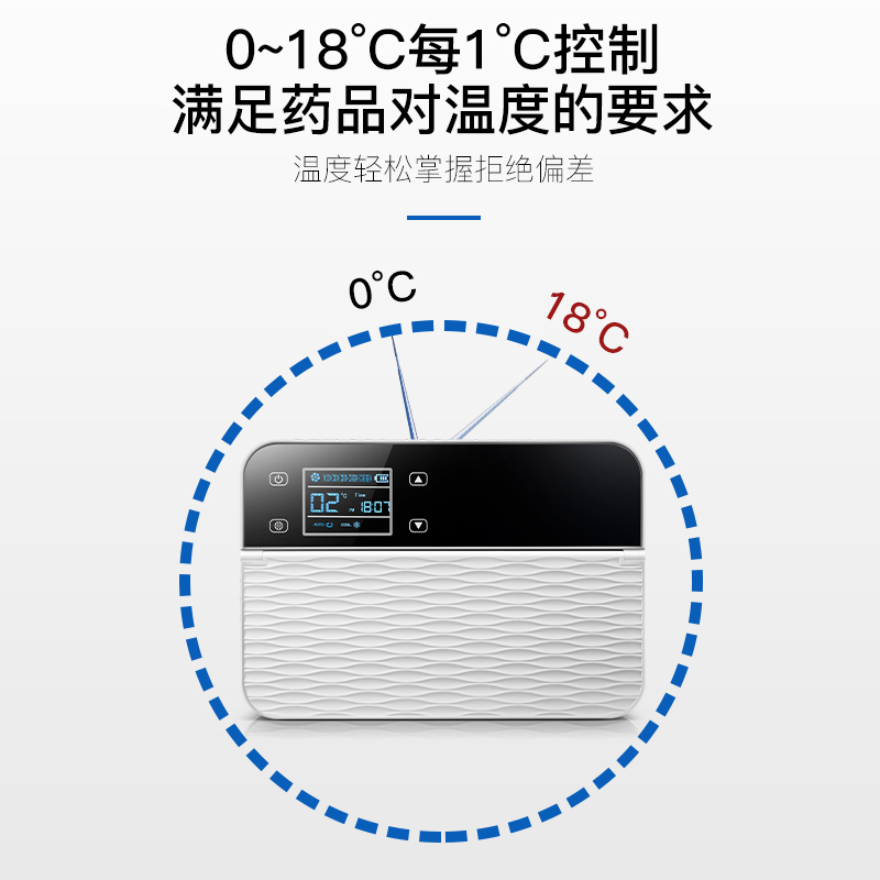 胰岛素冷藏盒便携车载冷藏箱迷你随身小型家用药品小冰箱充电式-图1