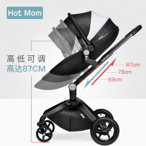 hotmom婴儿推车高景观可坐可躺折叠轻便英国双向宝宝儿童手推车