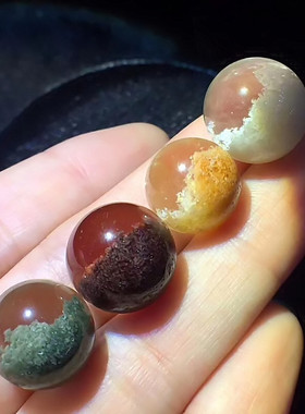 天然幽灵散珠聚宝盆手链水晶