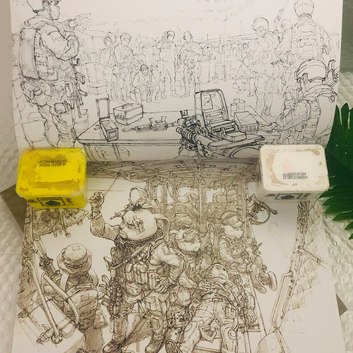 正版现货金正基速写作品精选集金政基速写临摹范本韩国画师珍藏手稿资料美院单考临摹资料人体透视临摹线描素材动漫插画册画集画书 - 图2