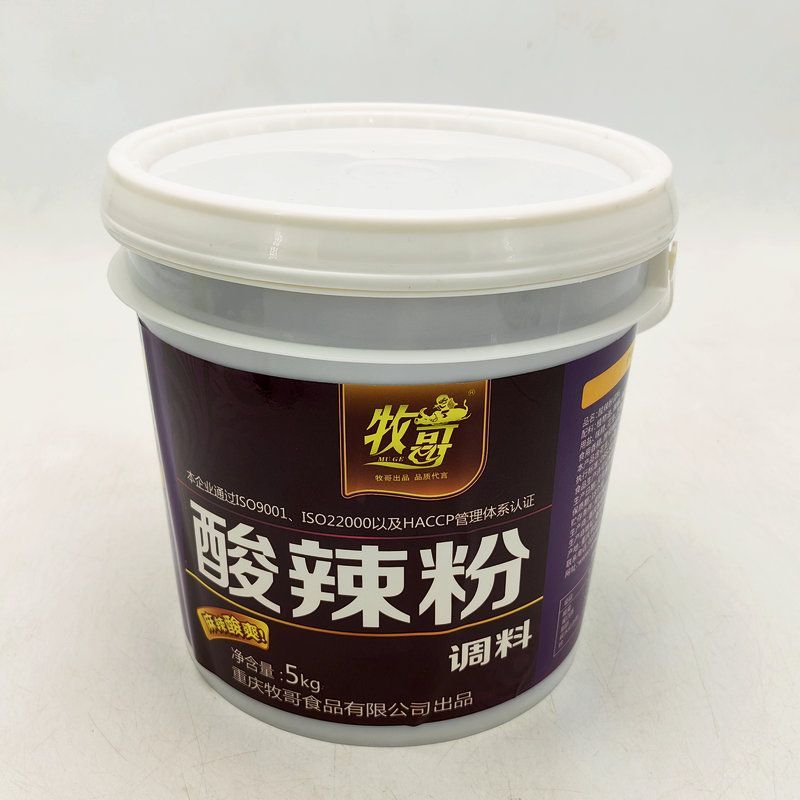 包邮正宗重庆牧哥酸辣粉调料5KG 牧歌麻辣小面凉皮粉丝调料餐饮装 - 图0